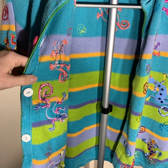 Vintage Morgan Cole lizard top - Picture 7 of 7